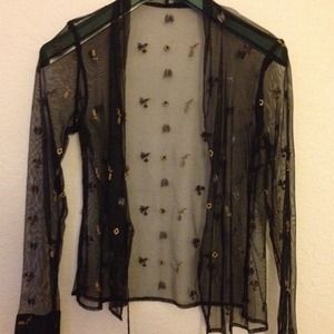 BCBAxazria sheer jacket