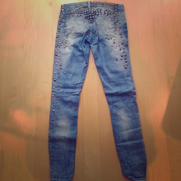 Blanknyc studded skinny jeans