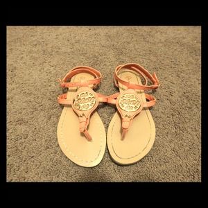 Adorable peach colored sandals