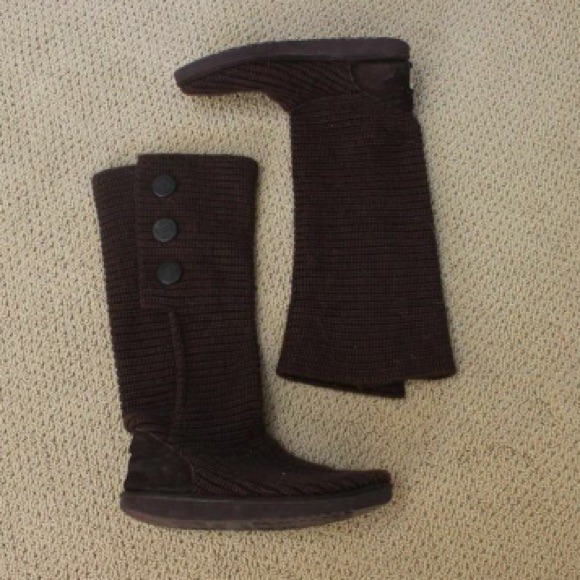 Brown Knitted Uggs