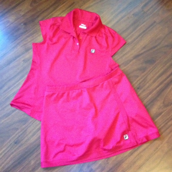 Fila Women's Tennis Shirt and Skirt set