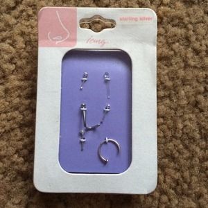 ⛔️SOLD⛔️ 22g nose ring set