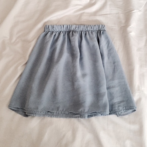 Brandy Melville Dresses & Skirts - [sold] Brandy Melville blue chiffon Sylvia skirt