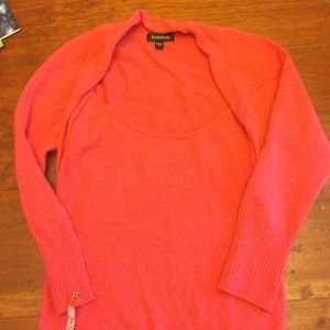 Coral BeBe sweater, 100% cashmere