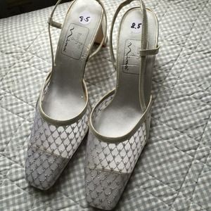 Dressy silver heels. REDUCED,