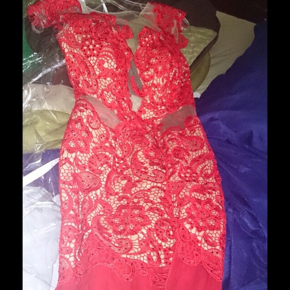 Red Lace Dress