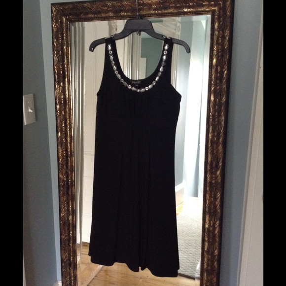 Dresses & Skirts - Little black dress with jeweled scoop neck