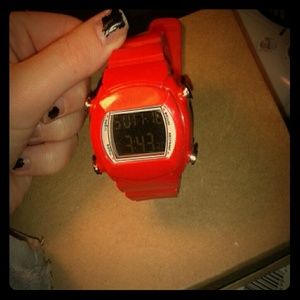 Red Digital Watch