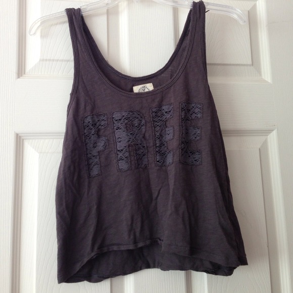 American Eagle Outfitters Tops - AE Gray "Free" Loose Tank