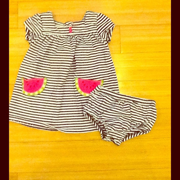 Carter's dress with matching diaper cover.