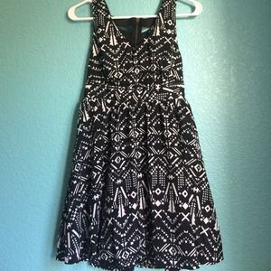 Aztec print dress