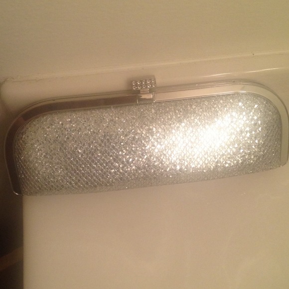 Sparkling Silver Clutch