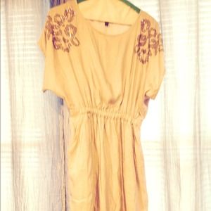 Timeless animal print embellished dress