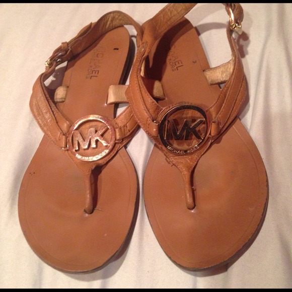 Authentic Michael Kors emblem sandals
