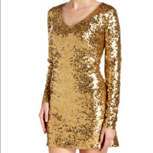 Michael Kors Gold Sequence Dress