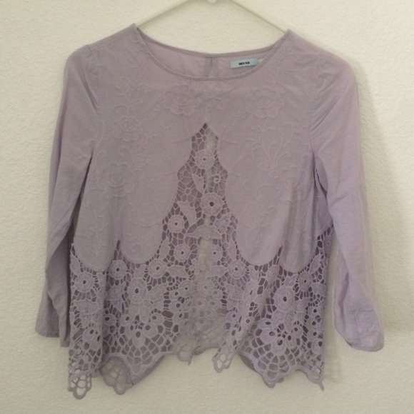 Kimchi Blue Lavender Lace Top