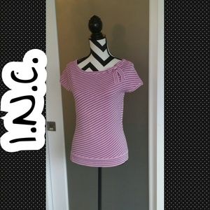 Striped Boatneck Top