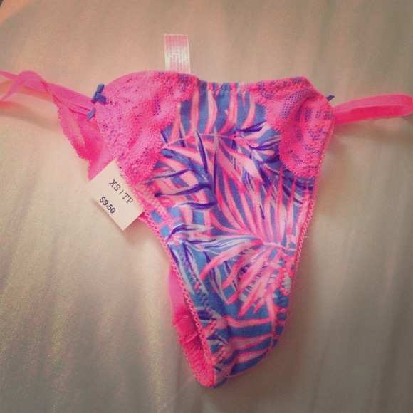Pink thong