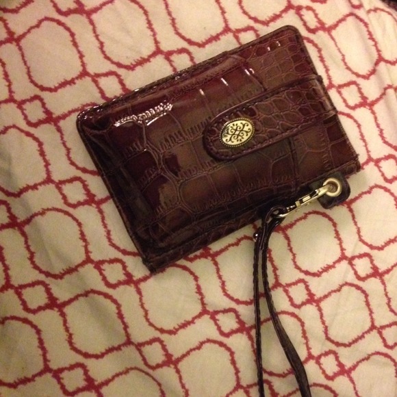 Purple cell phone wallet