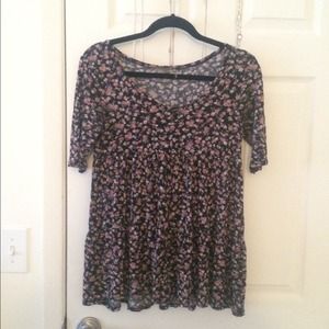 Floral Babydoll Top
