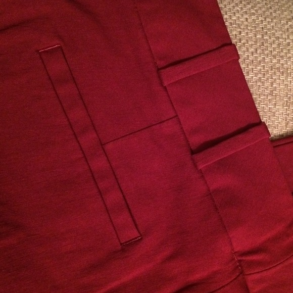 The Limited Drew fit wine red dress pants - Picture 3 of 4