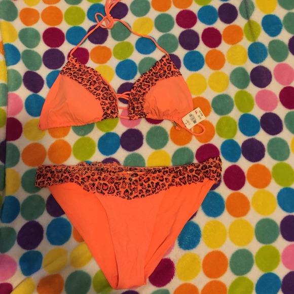 Victoria secret pink swim large top medium bottom