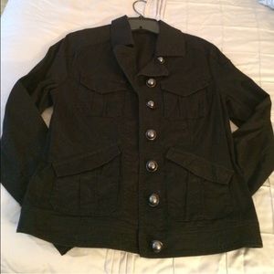 Express - black jacket w/gun metal buttons