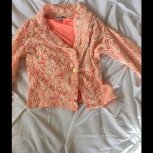 Cute pink floral cardigan