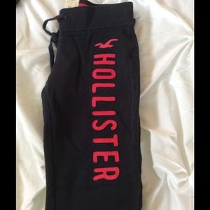 Navy blue hollister sweatpants