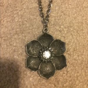Handmade gun metal necklace