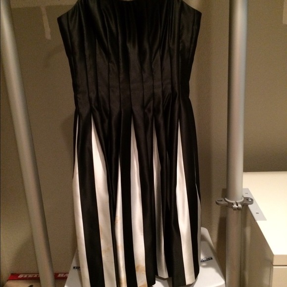 BCBG Black and White Dress