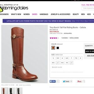 Authentic Tory Burch Riding Boots