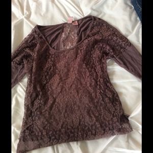 Cute purple long sleeve floral shirt 💜💜💜