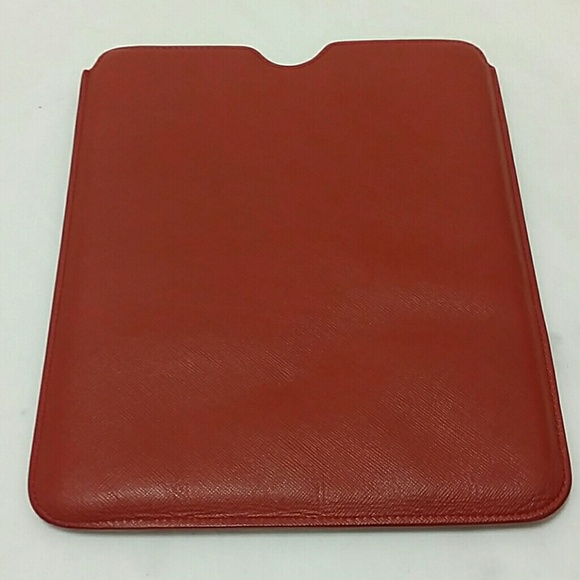 Authentic prada red saffiano leather ipad case - Picture 2 of 3