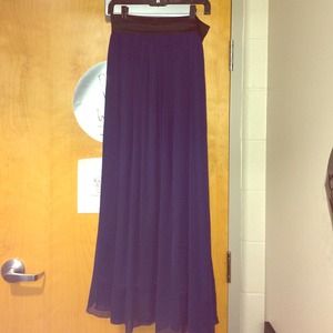 Navy blue maxi skirt