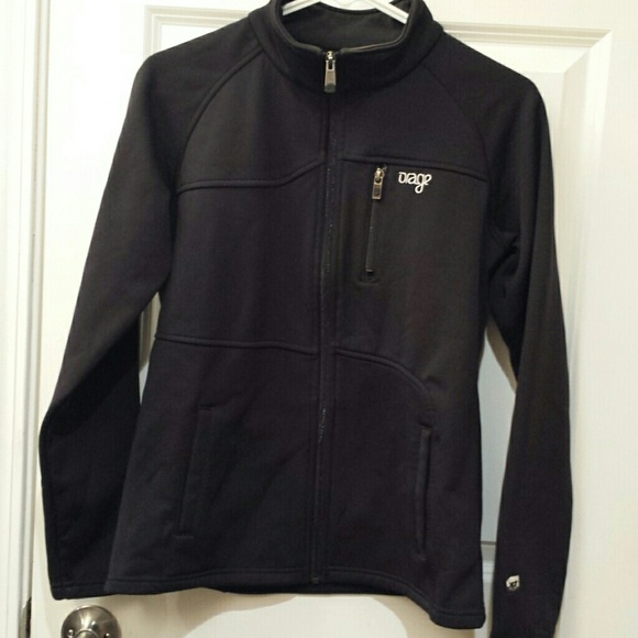 Black Zip-up outerwear
