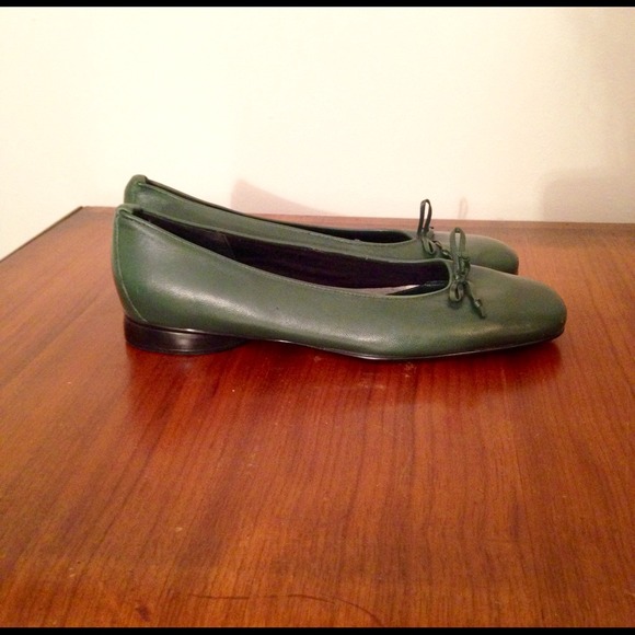 Deep green flats