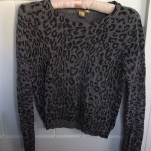 Cheetah print sweater