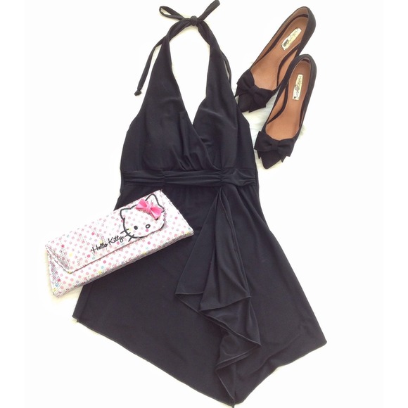 White House Black Market Tops - Black halter top