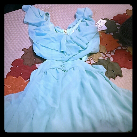 Mint green dress
