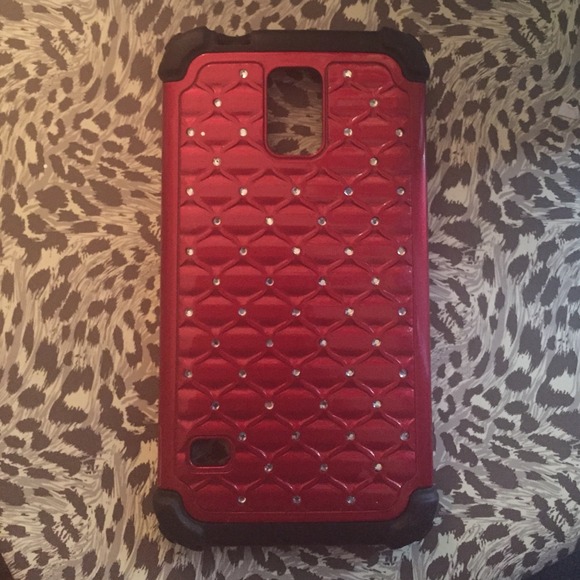 Light Red Samsung Galaxy S5 phone case .