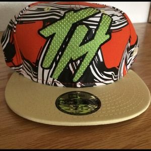 The Hundreds Orange/Yellow Fitted Hat
