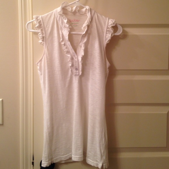 Lilly Pulitzer white sleeveless top