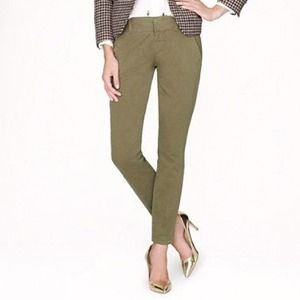 J Crew Andie Chinos Army Green