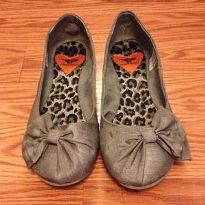 Gray Ballet Flats
