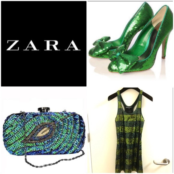 Green Sequin Mini Dress👗from ZARA - Picture 2 of 3