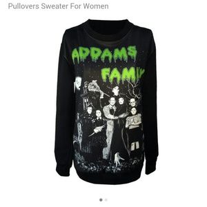 Addams family pullover sweater