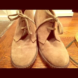 J. Crew macalister wedge suede boots
