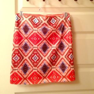 Short Aztec print skirt