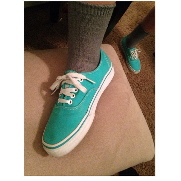 💙Pool green vans💚
